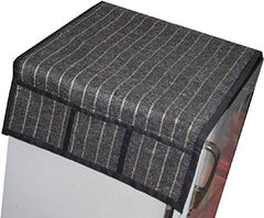 Kuber Industries Cloth 3 Pieces Fridge Mat, 1 Piece Handle Cover and 1 Pieces Fridge Top Cover (Multi)-CTKTC2800