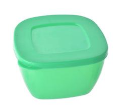 Kuber Industries Microwave Safe Food Storage Plastic Container Set for Kitchen, Fridge, Spices, Dry Fruits with Lid, Set of 5 (Green)-HS42KUBMART25261