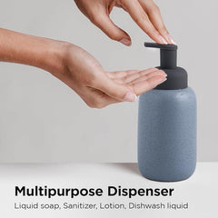 Kuber Industries Liquid Soap Dispenser | Handwash Soap Dispenser | Soap Dispenser for Wash Basin | Shampoo Dispenser Bottle | Bathroom Dispenser Bottle | Pack of 6 | JY00012 | 400 ml | Black