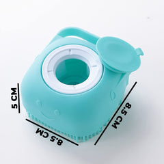 Kuber Industries Dog Brush With Shampoo Container|Cat & Dog Bath Brush For Bathing|Exfoliating|Scrubbing|Massaging & Relaxing|Soft Silicone|Suitable For All Pets|PT230B|Blue