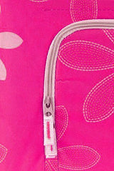 Kuber Industries Cotton Steel Frame Storage Bag, Pink (KI007577)