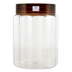 Heart Home Food Grade Odourless BPA Free Plastic Kitchen Container Set with Airtight Lid,500ml, Set of 3 (Brown)-HS42KUBMART25090