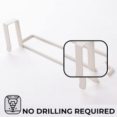 Kuber Industries Tissue Paper Holder|Wall Mounted Napkin Holder For Bathroom|Multipurpose Cloth & Tissue Paper Holder|Iron Spray Build|Easy Installation|Bathroom & Kitchen Organizer|ZT-3120(W)|White