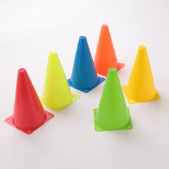 Kuber Industries Sports Agility Training Ground Marker Cone Pack of 6 (Multicolor)