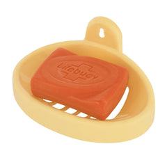 Heart Home Soap Holder|Sink Soap Holder|Plastic wall Mounted Soap Holder|Oval Shape Self Draining Soap Dish for Bathroom|Pack of 2 (Cream)