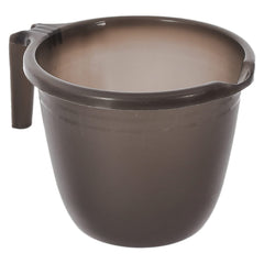 Kuber Industries Plastic Bathroom Mug 1 Litre Pack of 2 (Black & Sky Blue)-46KM0221, Standard