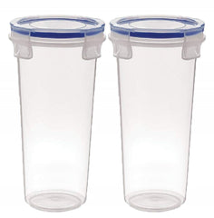 Kuber Industries Plastic Container- 500ml, 2 Pieces, White
