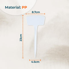 Kuber Industries Garden Tags/Plant Lables Tag|Markers lables for Garden Plant|Pack of 10 (White)