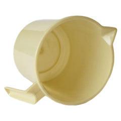 Kuber Industries Plastic Lightweight, Unbreakable Bathroom Mug 1.5 Litre (Cream, Pack of 3)