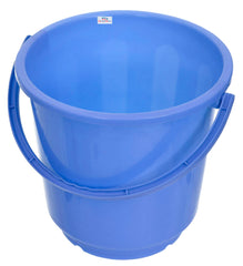 Heart Home Bucket|Plastic Bucket for Bathroom|Bucket for Bathing|Unbreakable Bucket with Handle|16 Liter (Blue)