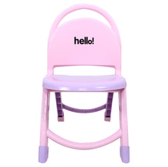 Heart Home Chair for Kids | Plastic Kids Foldable Chair | Baby Chair | School Study Chair | Toddler Chair | Indoor or Outdoor Use for Kids | Capacity 80 Kg | Purple & Pink
