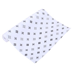 Kuber Industries Shelf Liner | EVA Kitchen Cabinet Shelf Mat | Anti-Slip Bathroom Mat | Fridge Mat | Table Mat | Star Print Print Wardrobe Mat | 3 Meter | White