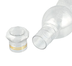 Heart Home Plastic Crystal Design Water Bottle for Home & Traveling, 1Ltr. Set of 6 (Transparent) 54HH4302.