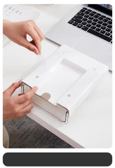 Kuber Industries Bottom Layer Small Drawer Storage Box|Plastic Cabinet Box For Storage|White