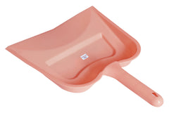 Heart Home Plastic Lightweight 12" Dustpan with Comfort Grip Handle for Easy Sweep Broom, Pack of 6 (Pink & Blue)