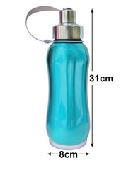 Heart Home Stainless Steel Insulated Water Bottle With Strainer For Home & Traveling, 1Ltr. (Blue) 54HH4311.