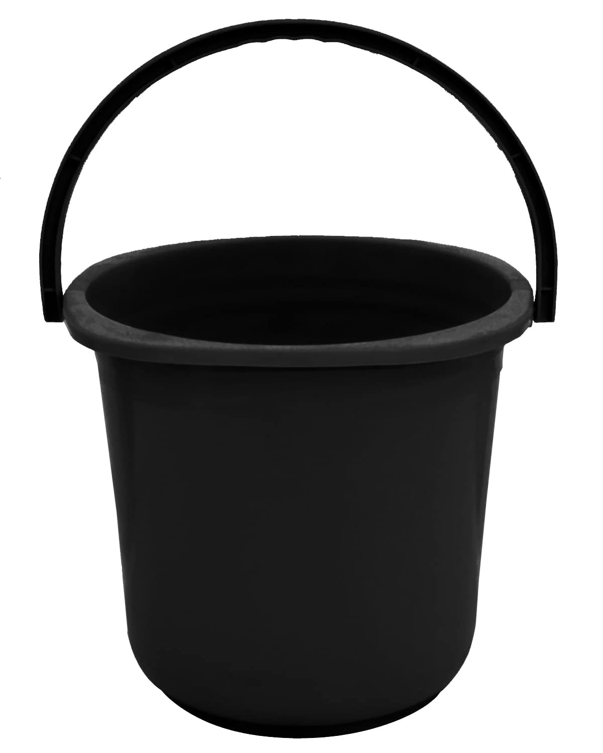 Kuber Industries Square Multipurposes Plastic Bucket For Bathing Home Cleaning & Storage Purpose, 16Ltr. (Black)-47KM01185