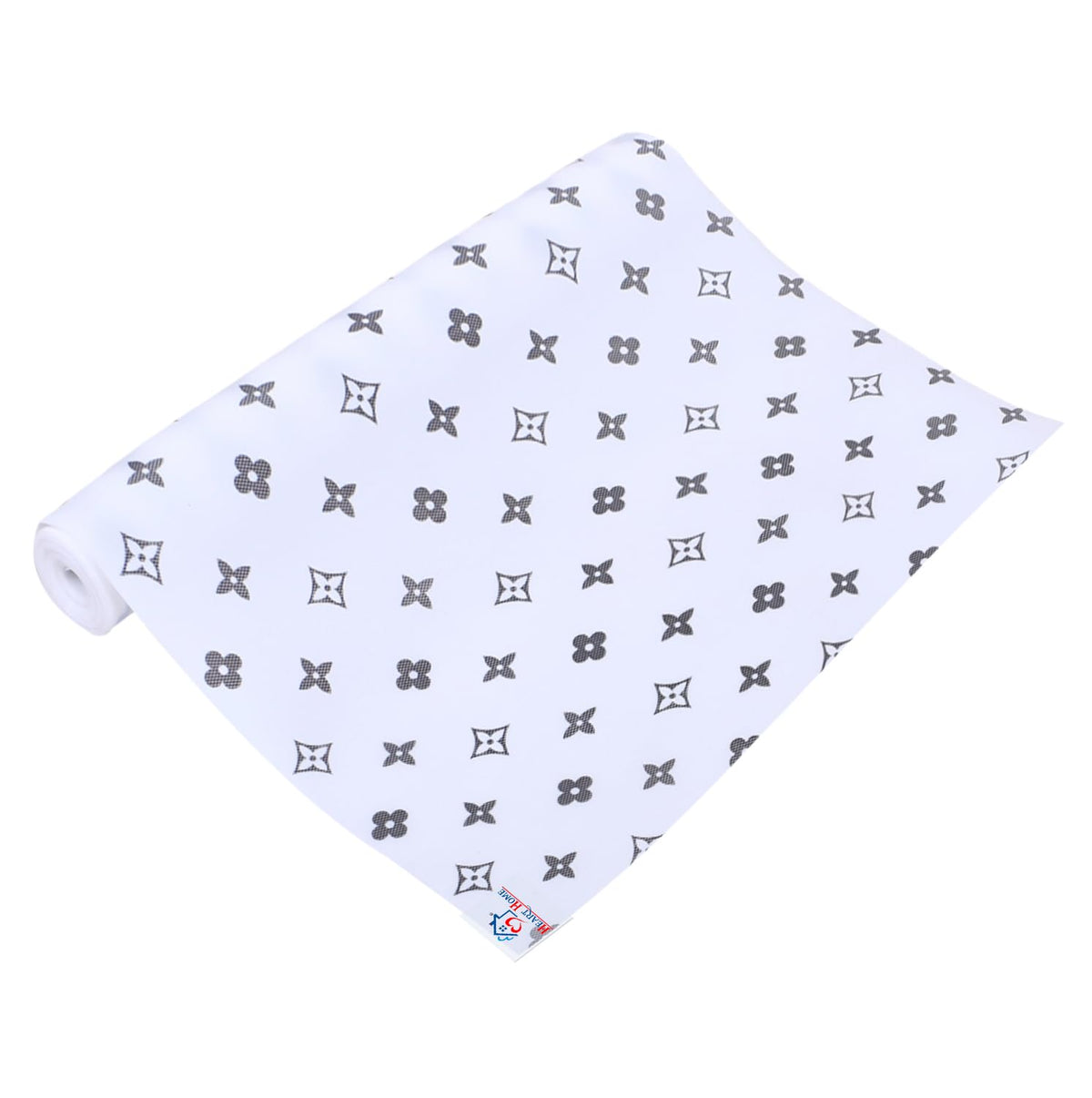 Heart Home Shelf Liner | EVA Kitchen Cabinet Shelf Mat | Anti-Slip Bathroom Mat | Fridge Mat | Table Mat | Star Print Print Wardrobe Mat | 3 Meter | White