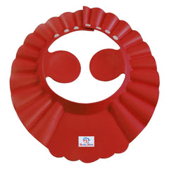 Heart Home Rubber Kids Adjustable Shower Cap For Wash Hair Pack of 2 (Maroon)