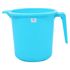 Heart Home Multiuses Square Large Lightweight, Unbreakable Strong Plastic Bathroom Mug, 2 Litre- Pack of 2 (Blue)-50HH0838