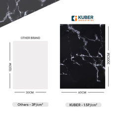 Kuber Industries Marble Design Wall Sticker for Walls | Marble Pattern| Easy to Peel, Stick & Remove DIY Wallpaper | Suitable on All Walls | Pack of 5 Roll,60 cm x 300 cm