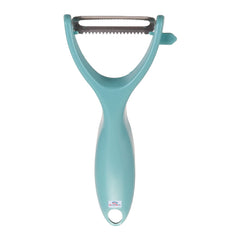 Heart Home Peeler|Plastic Vegetable Peeler|Fruit Peeler|Non-Slip Handle|Steel Sharp Straight Blade|Y Shaped Peeler|Kitchen Peeler|Pack of 2 (Turquoise)