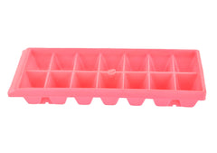 Heart Home Plastic Ice Cube Tray Set with 14 Section- Pack of 12 (Pink)-HS43HEARTH25781