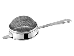 Heart Home Multiuses 3 Different Sizes Double Mesh Stainless Steel Strainer, Sieve, Sifter, Colander (8,9,10cm)- Set of 3 (Silver)