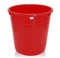 Heart Home Plastic Dustbin|Portable Garbage Basket & Round Trash Can for Home,Kitchen,Office,College,5 Ltr.(Red)