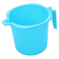 Kuber Industries Multiuses Square Large Lightweight, Unbreakable Strong Plastic Bathroom Mug, 2 Litre- Pack of 2 (Blue)-50KM0838