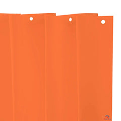 Heart Home 2 Pieces Solid 100% PEVA Shower Curtain,Bathroom Curtain, 70 inch x 80 inch, Yellow & Orange-HEARTXY11555, Standard