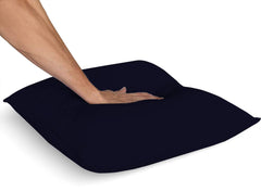 Heart Home Microfibre Filled Cushion Filler 16"x16" (Black), Standard (F_26_HEARTH016846)