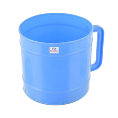 Heart Home Light Weight, Durable Plastic Bathing Mug for Bathroom Bath Accessory, 1 Ltr., Pack of 6 (Blue)