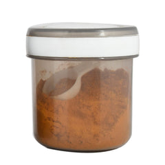 Kuber Industries Containers Set for Kitchen|BPA-Free Plastic 350 ML Storage Containers Set with Spoon for Kitchen Set of 3 (Gray)