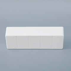 Kuber Industries Cloth Storage Box 5 GridDrawer Divider|Wardrobe Organizer For clothes (White)