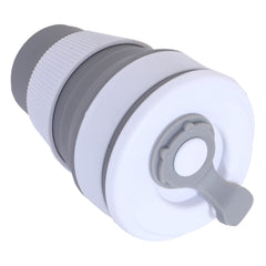 Kuber Industries Collapsible Coffee Cup|Silicone Portable Travel Coffee Mug|Camping Cup with Lid for Travel,Hiking Outdoors,350 ML,(Gray)