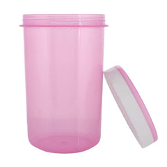 Kuber Industries Containers Set for Kitchen|BPA-Free Plastic 1500 ML Storage Containers Set with Spoon for Kitchen Set of 3 (Pink)