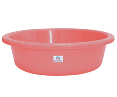 Heart Home Multiuses Plastic Knead Dough Basket/Basin Bowl For Home & Kitchen 6 Ltr- Pack of 2 (Light Pink & Pink) 52HH3875