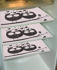 Kuber Industries Cloth 3 Pieces Fridge Mat, 1 Piece Handle Cover and 1 Pieces Fridge Top Cover (Multi)-CTKTC2792