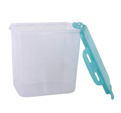 Kuber Industries klick N Seal 303 Airtight Food Storage Container Kitchen Container for Storage Plastic Storage Box for Kitchen Airtight Container Storage Jar (1750ml)-Pack of 2 (Green)-KUBMART15698