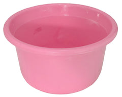 Kuber Industries 4 Pieces Plastic Bucket, Stool, Dustbin & Tub Set (Pink)