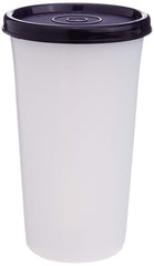 Kuber Industries Virgin Plastic Everday Small Glass 4 Piece Tumbler/airtight Container Leakproof Storage with Lid 350ml (Multi) CTKTC034171