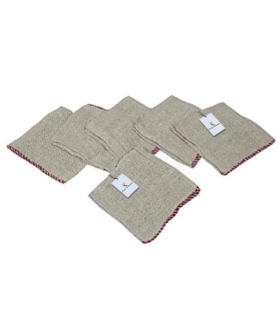 Kuber Industries 6 Piece Cotton Floor Wipes Set - Multicolour, Standard (SKTKI00044864)