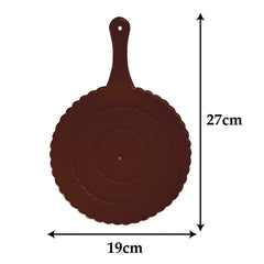 Kuber Industries Plastic Lightweight Handfan|Hath Pankha|Beejna for Natural Cooling Air Home Decor and Travel Useful, Pack of 6 (Brown)