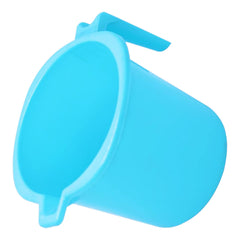 Kuber Industries Multiuses Square Large Lightweight, Unbreakable Strong Plastic Bathroom Mug, 2 Litre- Pack of 2 (Blue)-50KM0838