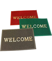 Kuber Industries 3 Piece PVC Door Mat Set - 24" x 14", Green