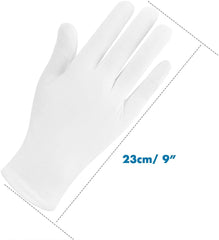 Kuber Industries Men's & Women's Cotton Hand Summer Gloves for Protection from Sun Burn/Heat/Pollution (Pack Of-1 Pairs, White)-MASK46431