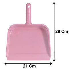 Heart Home 10" Plastic Dustpan, Pack of 3, Pink