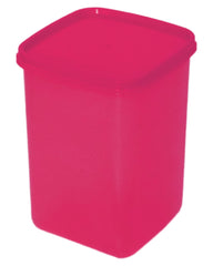 Heart Home Multiuses BPA Free Leak Proof, Dishwasher/Freezer Safe Plastic Storage Container with Lid, 3000ml, 2000ml & 1000ml, Set of 3 (Pink)-50HH01724