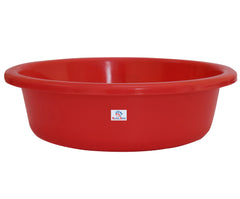 Heart Home Multiuses Plastic Knead Dough Basket/Basin Bowl For Home & Kitchen 6 Ltr- Pack of 2 (Red & Light Pink) 52HH3871